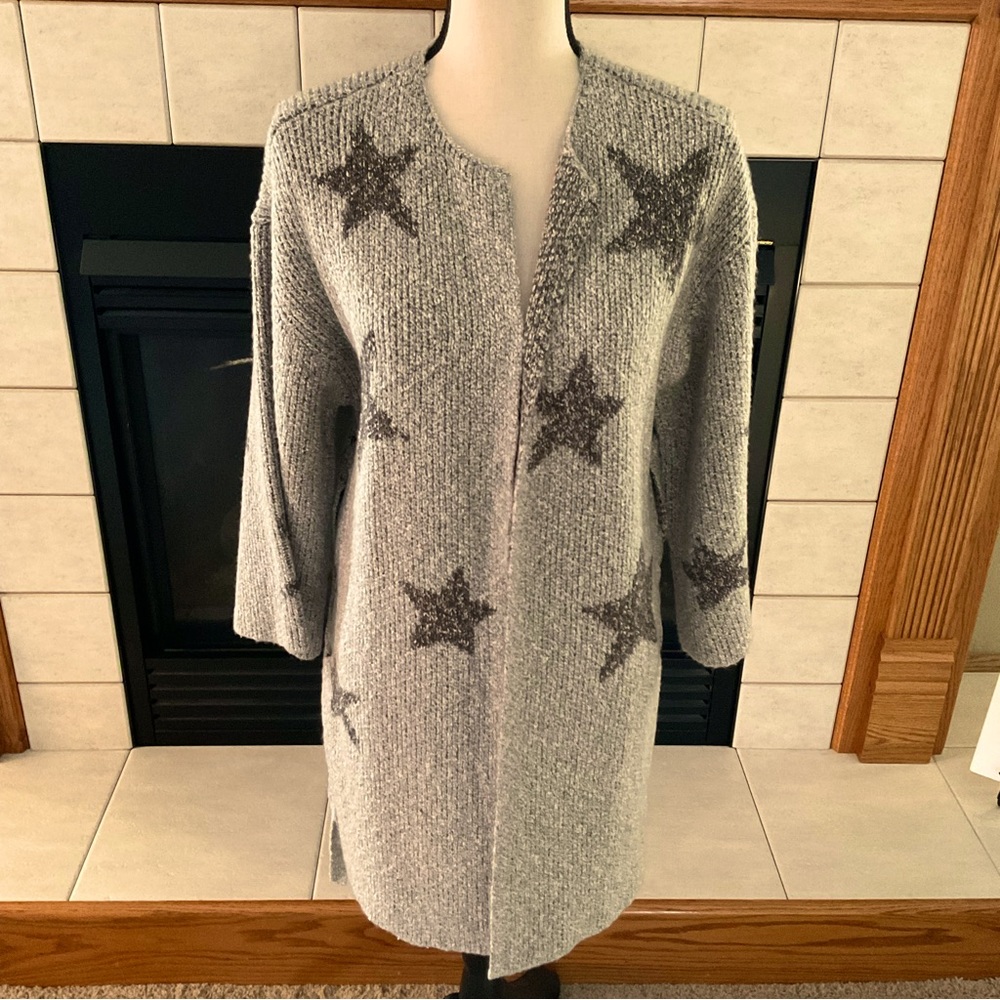 NWT cupcakes & cashmere Etoile Side Cardigan, Women’s Sz M